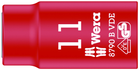 WE05004955001 Wera VDE Zyklop 3/8" drive socket 11.0 x 46.0 mm