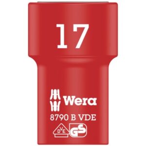 WE05004961001 Wera VDE Zyklop 3/8" drive socket 17.0 x 46.0 mm