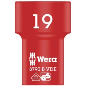 WE05004963001 Wera VDE Zyklop 3/8" drive socket 19.0 x 46.0 mm