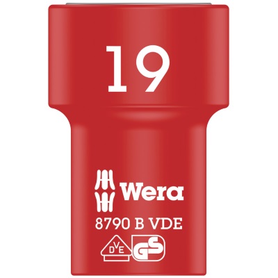 WE05004963001 Wera VDE Zyklop 3/8" drive socket 19.0 x 46.0 mm