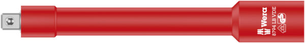 WE05004965001 Wera Zyklop 8794 LB VDE pikendus 166mm, 3/8"