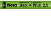 WE05022604001 Long arm hex key 950 SPKL Hex-Plus SW 2,5 brightgreen