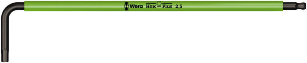 WE05022604001 Long arm hex key 950 SPKL Hex-Plus SW 2,5 brightgreen