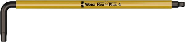WE05022608001 Long arm hex key 950 SPKL Hex-Plus SW 4,0 yellow