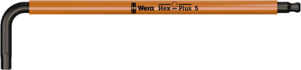 WE05022610001 Long arm hex key 950 SPKL Hex-Plus SW 5,0 brightorange