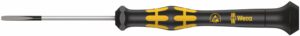 WE05030105001 Wera ESD Kraftform Micro kruvikeeraja, lapik 0.5 x 3.0 x 80mm