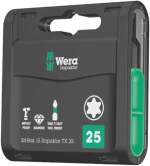 WE05057776001 Wera Bit-Box 15 Impaktor TORX 30, 15 x 25mm