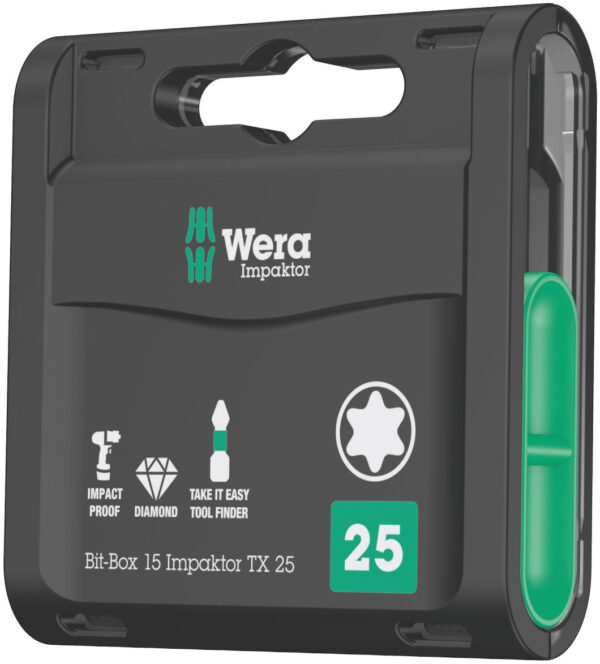 WE05057776001 Wera Bit-Box 15 Impaktor TORX 30, 15 x 25mm