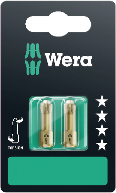 WE05073371001 Wera 855/1 TH Torsion otsakud PZ 2 x 25mm 2tk