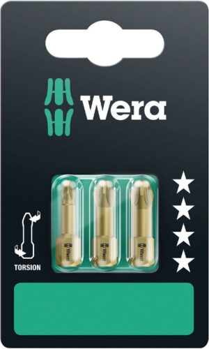 WE05073373001 Wera 855/1 TH Torsion otsakud PZ 1 + PZ 2 + PZ 3 x 25mm 2tk