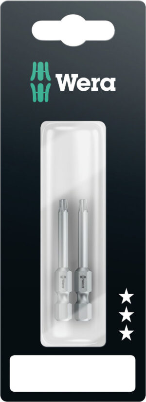 WE05073721001 Wera standard otsakud, 2 x TORX T15 x 50mm, 867/4 Z, jaepakend
