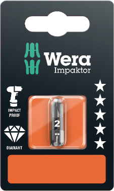 WE05073921001 Wera 855/1 Impaktor otsak PZ 2 x 25mm