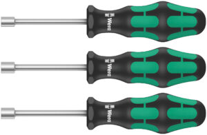 WE05134275001 Wera 395 H0/3 Sanitary Nutdriver set of 3 with Hollow shaft