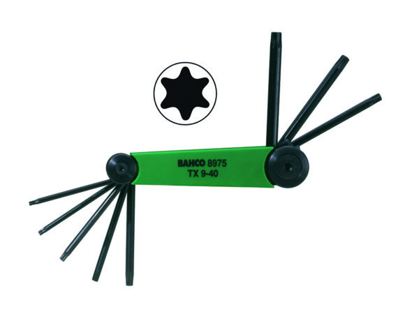 be-8975 Torx võtmete kmpl T9-T40 8 osa